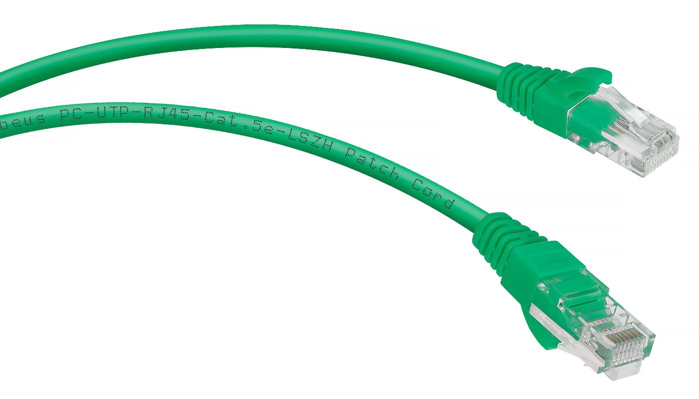 PC-UTP-RJ45-Cat.5e-1m-GN (7454c), зелёный