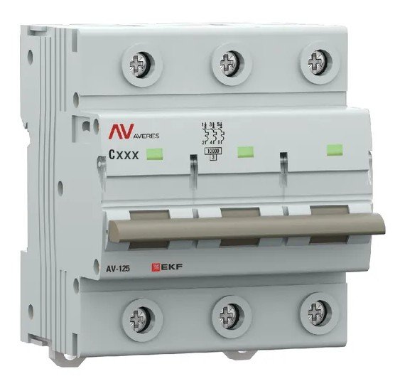 AV-125 3P 100A (C) 10kA AVERES (mcb125-3-100C-av)