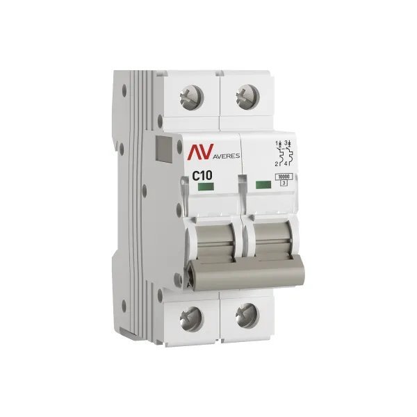 AV-10 2P 10A (C) 10kA AVERES (mcb10-2-10C-av)