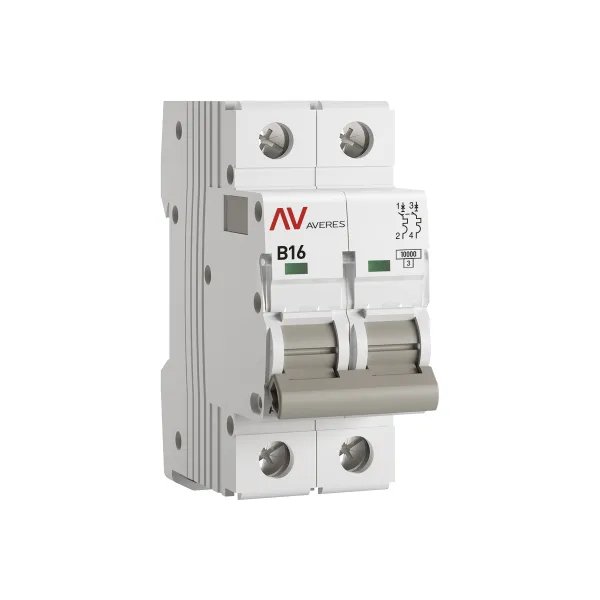 AV-10 2P 16A (B) 10kA AVERES (mcb10-2-16B-av)