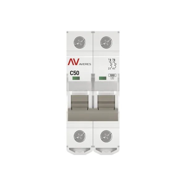AV-10 2P 50A (C) 10kA AVERES (mcb10-2-50C-av)