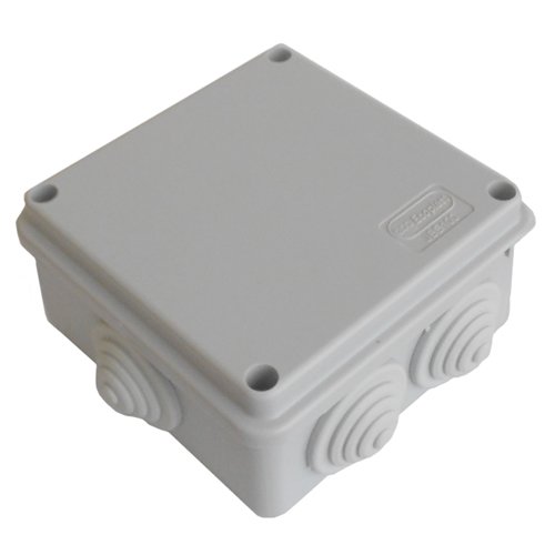 Коробка JBS100 100х100х55, 6 вых., 3P (0,15...2,5мм²) серая (43007HF-GR)