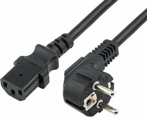 Шнур сетевой СЕЕ 7/7 (Schuko)- IEC 320 C13 3х0,75мм², длина 0,6м REXANT (04-2731)