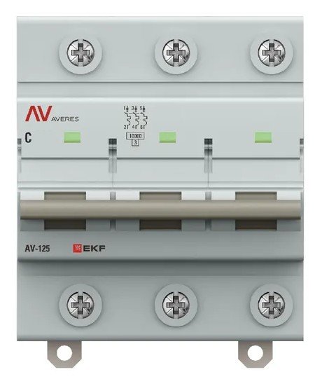 AV-125 3P 100A (C) 10kA AVERES (mcb125-3-100C-av)