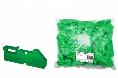 Изолятор на DIN рейку зелёный (SQ0810-0003) (100 шт)