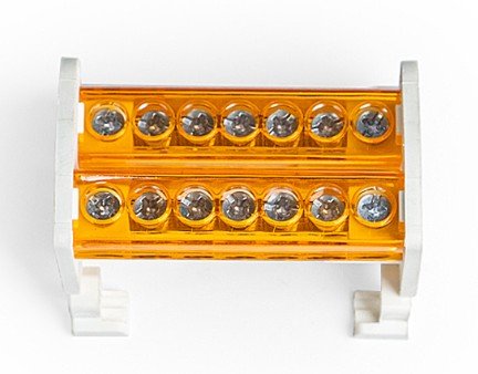 Шина на DIN-рейку в корпусе (кросс-модуль) 2х7 (PR08.32829)