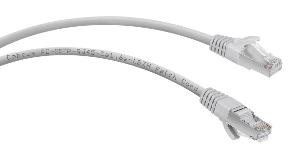 PC-SSTP-RJ45-Cat.6a-1m-LSZH (7901c), серый