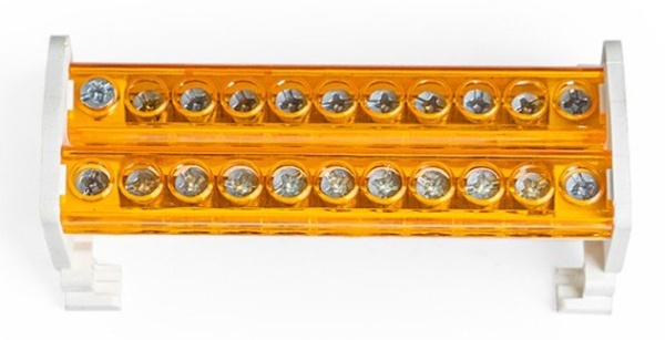 Шина на DIN-рейку в корпусе (кросс-модуль) 2х11 (PR08.32830)