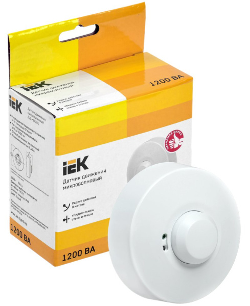 Датчик движения ДД-МВ101 1200Вт 360град 8м IP20 белый (LDD11-101MB-1200-001)