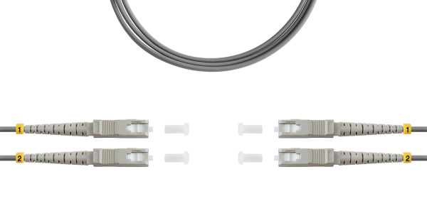 Патч-корд ВО MM(OM1), SC/UPC-SC/UPC, 3.0мм, duplex, LSZH, 3м (09-12118)