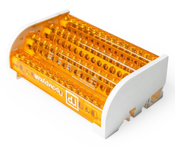 Шина на DIN-рейку в корпусе (кросс-модуль) 4х15 (PR08.32834)