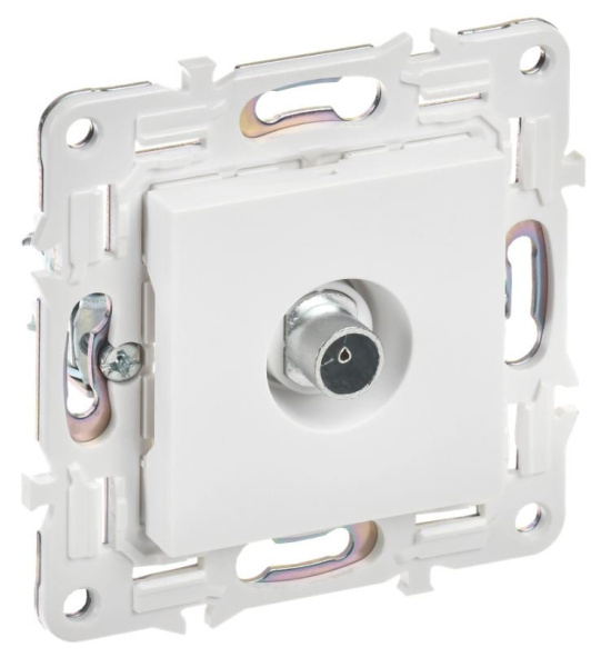 SKANDY Розетка TV оконечная SK-A12W скрытой установки арктический белый (SK-A10-O-K01)