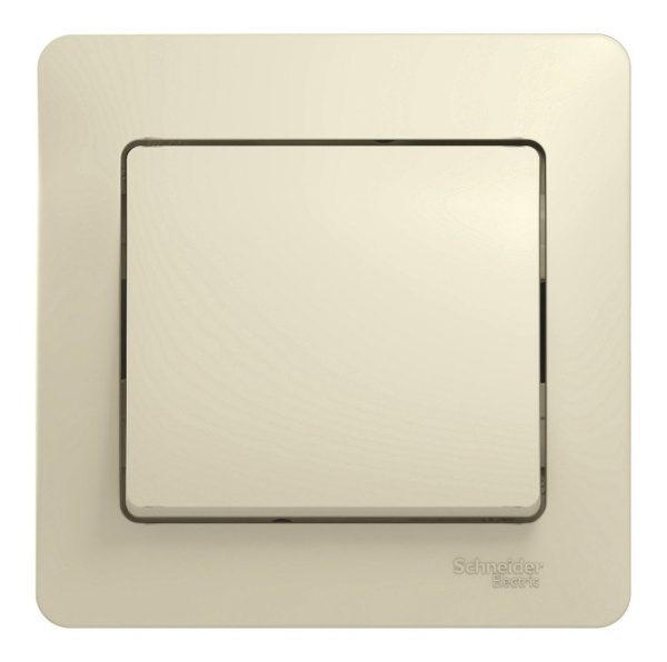 Glossa выключатель 1-клавишный в сборе, скрытой установки, бежевый (GSL000212)