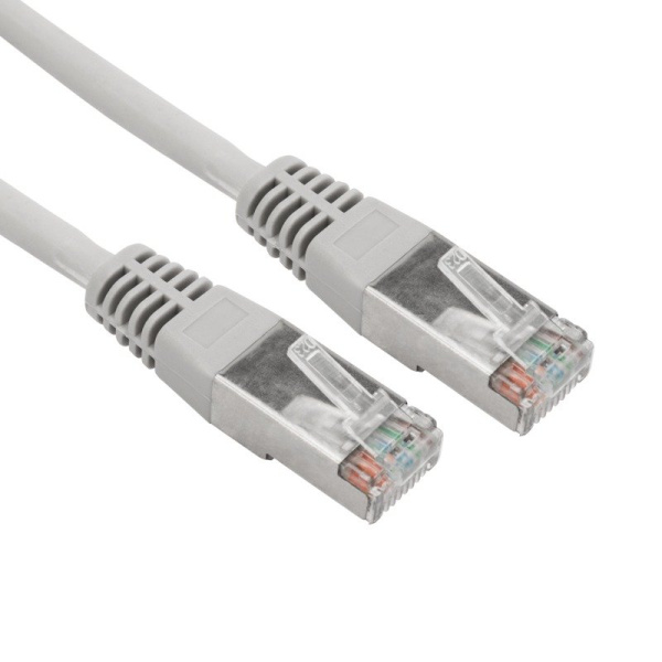 Патч-корд F/UTP, CAT 5e, RJ45-RJ45, 26AWG, LSZH, серый, 0,5м  REXANT (02-0110-05)