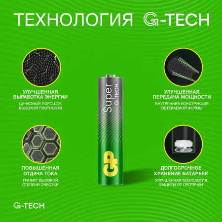 GP Super Alkaline 24A AAA (GP 24AA21-2CRSWC80), упак. 80 шт.