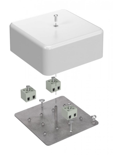 Коробка огнестойкая 103х103х45 (латунь) (40-0470-FR2.5-6-Е60)