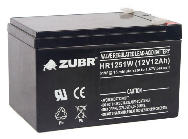 ZUBR HR 1251W (12V, 12Ah)
