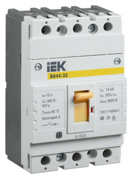 ВА44-33 3Р 63А 15кА (SVA4410-3-0063)