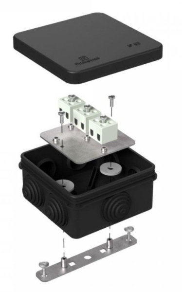 Коробка огнестойкая для о/п 80х80х40 (40-0210-9005-FR2.5-6)