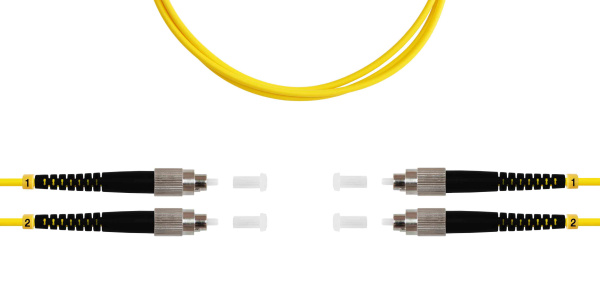 Патч-корд ВО SM(G.652.D), FC/UPC-FC/UPC, 3.0мм, duplex, LSZH, 1м (09-0622)