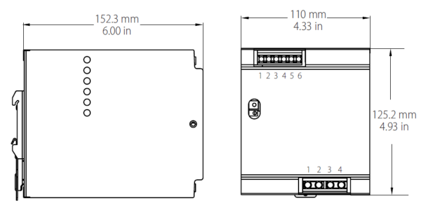 Источник питания трёхфазный, 960Вт, 24В (DPST960W24V)
