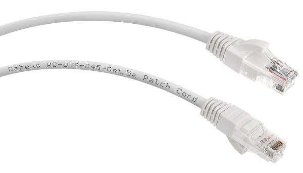 PC-UTP-RJ45-Cat.5e-0.5m-WH (7665c), белый