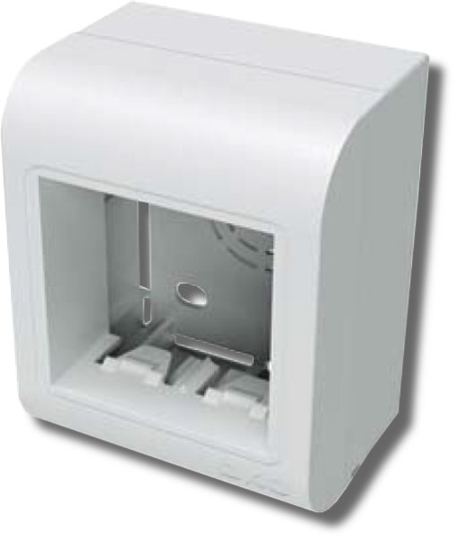 Коробка монтажная PDM под 2 модуля 45х45 мм (10013)